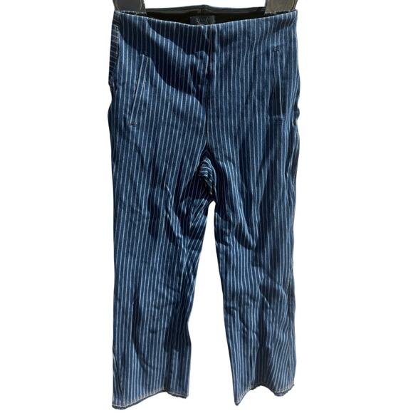 Lysse Shoes - Lysse Womens Sz M pull on Straight Leg raw hem Denim blue Pants CONTROL TOP
